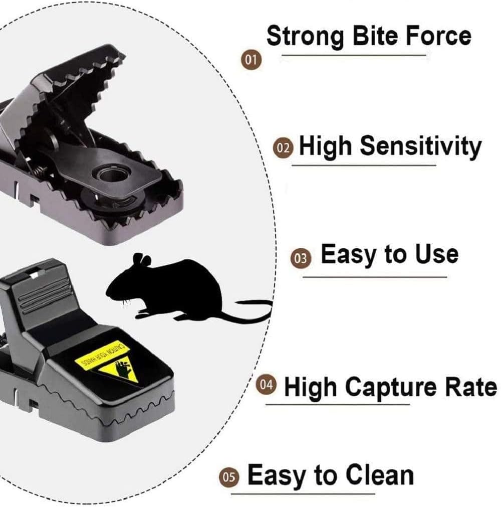 Heavy-Duty Black Mouse Trap 🐭💥 | Safe, Reusable