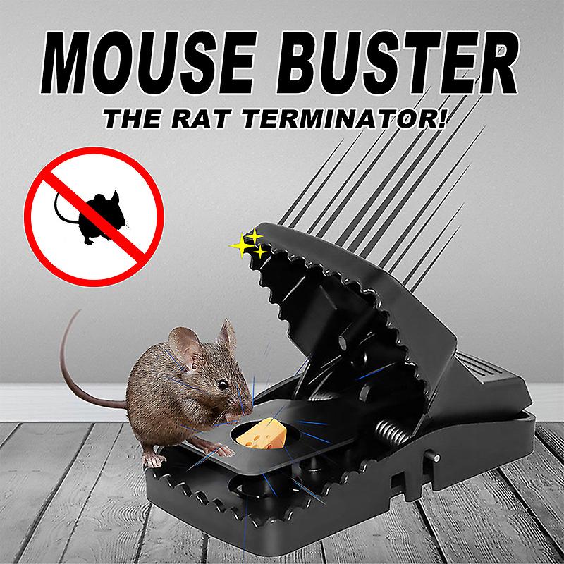 Heavy-Duty Black Mouse Trap 🐭💥 | Safe, Reusable