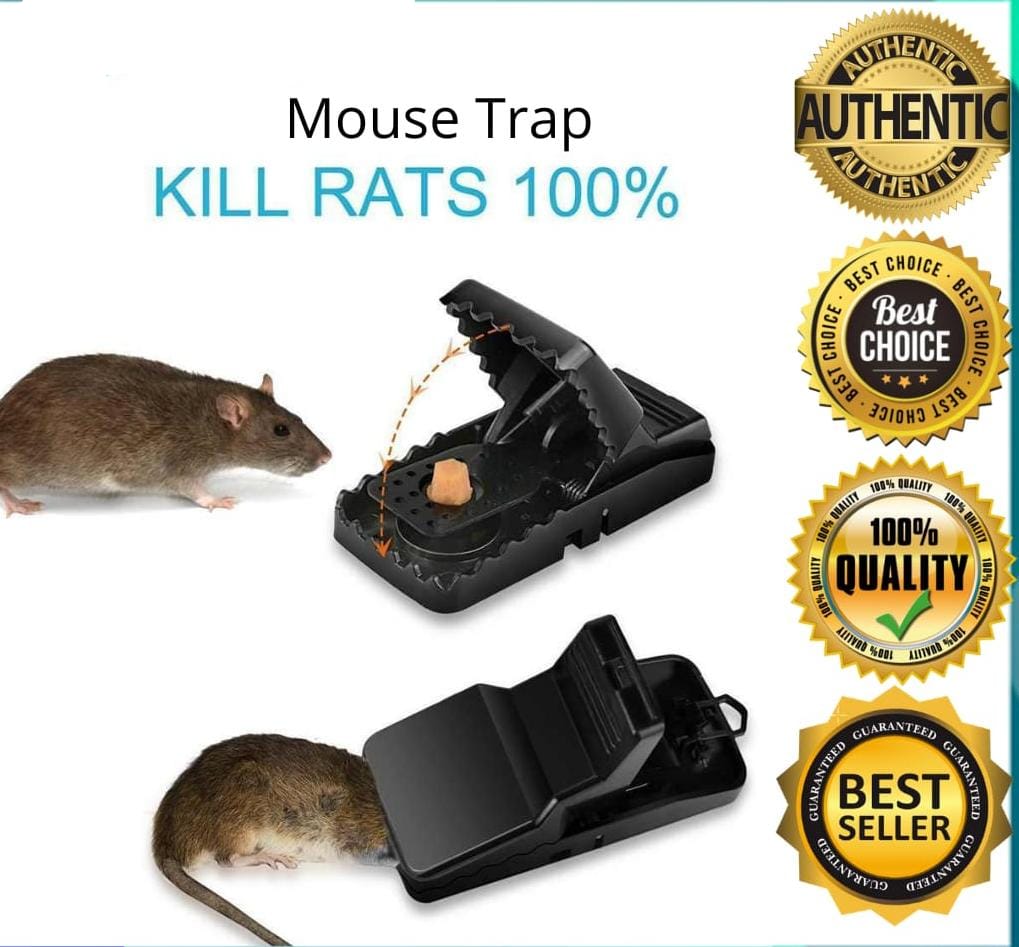 Heavy-Duty Black Mouse Trap 🐭💥 | Safe, Reusable