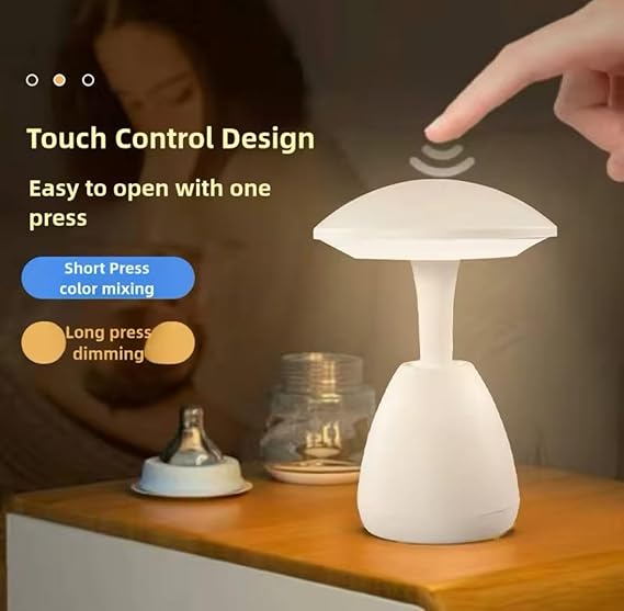 Mushroom Shaped Mini Touch Table Lamp